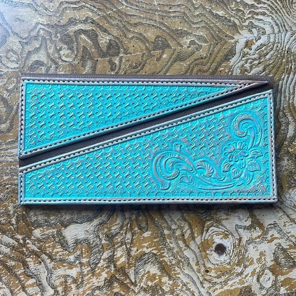 Brown‎ Leather Wallet with Tooling